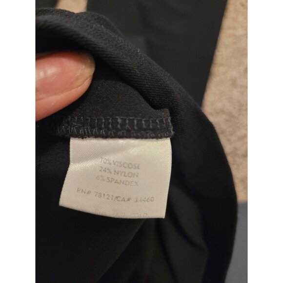 Eileen Fisher Career Pull On Trouser Pant Black Wmn L Minimalist Closet Staple - Picture 4 of 8